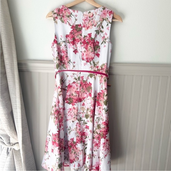 Alyx Size 4 Floral Dress with Pink and Green Accents and Belt - Picture 8 of 8